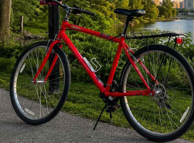 200KB版の自転車の細部